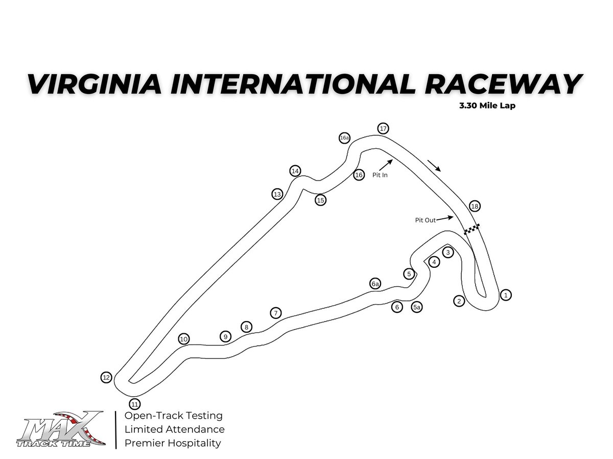 Virginia International Raceway Track Map